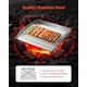 thumbnail image 2 of VEVOR Parrilla universal para barbacoa de acero inoxidable de 18 x 16 pulgadas con superficie plana, utensilios de cocina, 2 of 9