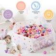 thumbnail image 3 of Kids Hedgehog Ball Pit Large Pop Up Childrens Ball Pits Tent for Toddlers Playhouse Baby Crawl Playpen with Basketball Hoop and Zipper Storage Bag, Balls Not Included, 3 of 5