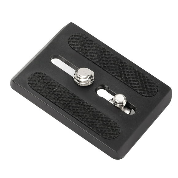 Placa de Cabeza del Trípode de la Cámara, aluminio de aluminio desgaste resistente a la almohadilla de goma de goma trípode platón de liberación rápida para disparar