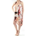 thumbnail image 3 of Womens Printed Asymmetrical Shift Dress, 3 of 4