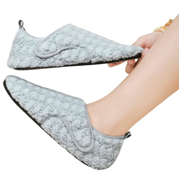Casa Mullidas Y Cálidas para Mujer Zapatos Ajustables Otoño E Invierno