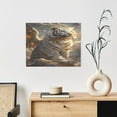 thumbnail image 6 of Lsque Golden White Tiger Print Wall Art – Decorative Picture for Living Room, Bedroom, and Office (Horizontal), 6 of 6