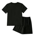 thumbnail image 4 of Grblisyd Girls Outfits Size 10-12 Kids Heart Print Short Sleeve T-Shirts Elastic Waist Shorts Casual Summer 2 Piece Clothing Sets, 4 of 5