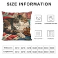 thumbnail image 5 of SHANXI Cat Lounging Sitting on Sofa Throw s case Cute and Flower Case Set Sofa Office Decor Gift 12x12in, 5 of 5