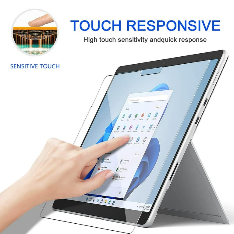SOATUTO Tempered Glass Screen Protector for Microsoft Surface Pro 9 Pro 8 / Surface  Pro X 13 inch Tablet Screen Film Anti-Scratch High Sensitivity Ultra Thin  High Response Easy Installation (2 Pcs) 