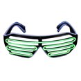 thumbnail image 2 of Gafas LED resplandecientes que brillan intensamente para fiestas Rave Gafas de sol que brillan en la oscuridad (rosa + verde), 2 of 8