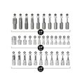 thumbnail image 2 of Juego De Dados Y Puntas 3/8 Torx,hembra Y Macho 34 Pzs  Belug Rojo, 2 of 5
