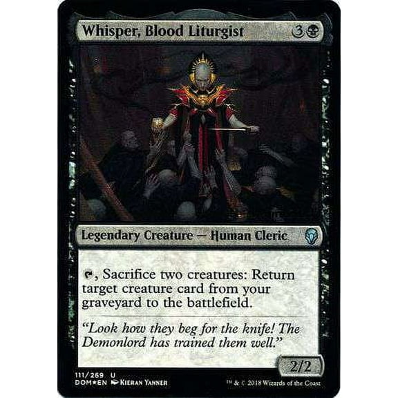 MtG Prerelease & Release Uncommon Whisper, Blood Liturgist #111