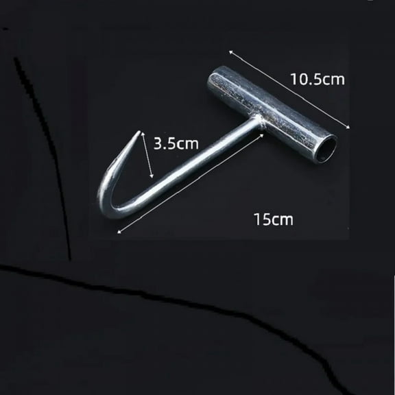 Stainless Steel T Hooks T-Handle Meat Boning Hook for Kitchen Butcher Shop Restaurant Prok Chicken Duck Turkey BBQ Tool