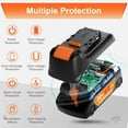 thumbnail image 5 of 20v Max Battery Replacement for Dewalt 6.0Ah Battery 2Packs, 5 of 7