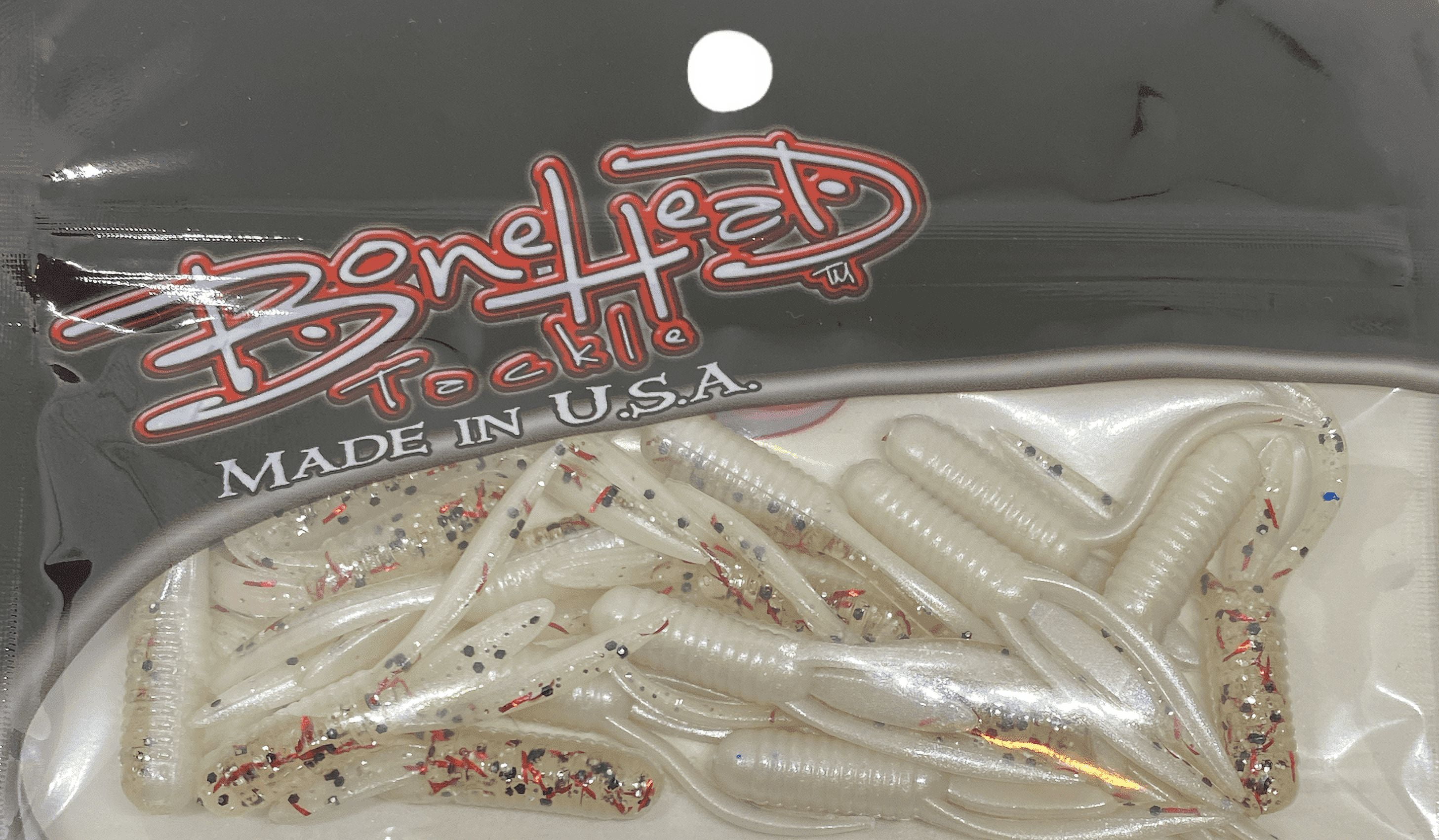 (3 pack) Bonehead Tackle Stump Bug Soft Plastic Crappie Bait - Confetti