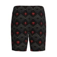 thumbnail image 4 of Yiaed Red Poker for Men's Soft Sleep Pajama Short Lounging Pajama Shorts-Large, 4 of 8
