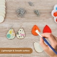 thumbnail image 6 of 70 Pcs/Set Unfinished Wooden Earrings Blanks Jewelry Pendants Making DIY Crafts with Ear Hooks Opening Ring, 6 of 13