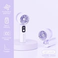 thumbnail image 6 of SHENGXINY Portable Fan Handheld Fan High Speed Digital Display Handheld Fan USB Rechargeable Quiet Mini Portable Cooling Fan for Office Travel Outdoor Daily Use, 6 of 6
