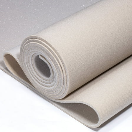 Hiksuky Auto Headliner Fabric 36“ L × 60” W Ultra-Fine Velvet with Foam Backing - Tube Packaging - Beige Interior Replacement Material for Car/Truck/SUV/RV Roof - Home Repair/DIY Headliner Material