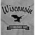 thumbnail image 2 of Wisconsin Cute Bald Eagle Souvenir Men's Graphic T Shirt Tees Brisco Brands X, 2 of 4
