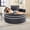 Dark Gray, variant on Leumius Oversized Round Chaise Lounge Chair Indoor, Upholstered Sofa Bed With Deep Seat and Cupholders,Cozy Boneless Chaise with High Density Memory Foam for Living Room,No Assembly,Black