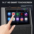 thumbnail image 4 of Lohoms 4000W Dual 10" Woofers Portable Karaoke Machine with 14.1" Touchscreen and 2 Wireless Mics, 4 of 10