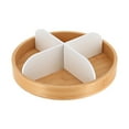 thumbnail image 7 of Rotating Bathroom Organizer with 4 Compartments - Bamboo Base White Finish, 7 of 7
