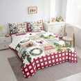 thumbnail image 3 of Homewish Merry Christmas 7-Piece Twin Bedding Sets,Wild Reindeer Silhouette Bedding Comforter Set,Red Cardinal Bird Sheet Sets For Girls Kids,Super Cozy Room Decor, 3 of 8