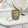 thumbnail image 4 of Soporte para bastoncillos de algodón para maquillaje, tarro, organizador de cosméticos, herramienta de maquillaje, caja de almacenamiento, dispensador Ámbar, 4 of 7