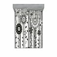 thumbnail image 2 of Black and White Bedding Set with Sheet & Covers, Monochrome Funky Blossoms Abstract Pattern Vertical Lines and Leaves, Printed Bedroom Decor 2 Shams, 4 Sizes, Black and White, by Ambesonne, 2 of 3