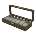 thumbnail image 4 of Caja de exhibición de reloj de 6 ranuras Caja de Organizador de almacenamiento de joyas de hombres, 4 of 9