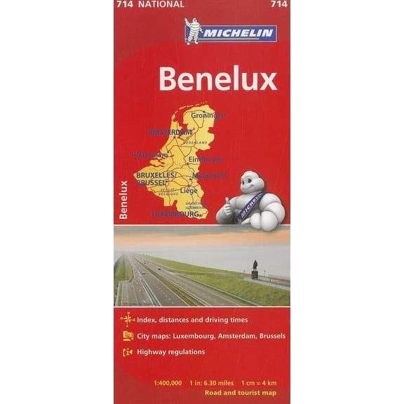 Maps/Country (Michelin) Michelin Benelux Map 714, (Paperback)