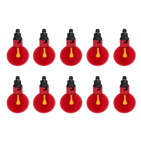 Chicken Water Drinker,10Pcs Chicken Automatic Drinker Poultry Water Bowl Poultry Drinker Advanced Technology