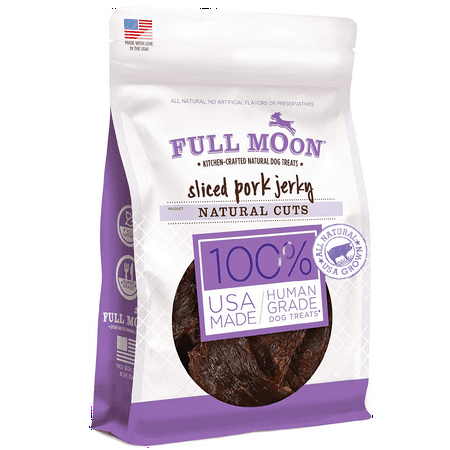 UPC: 0072745974175 | FULL MOON® All Natural Human Grade Dog Treats Natural Cut Jerky Sliced Pork 10 Ounce