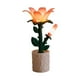 thumbnail image 4 of Lámpara de escritorio con forma de flor, funciona con pilas, bonita luz de noche, lámpara de mesita de noche, ambiente Fresia, 4 of 8
