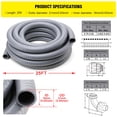 thumbnail image 2 of Kit de conductos y conectores herméticos DWALE de 25 pies y 1,27 cm, 2 of 6