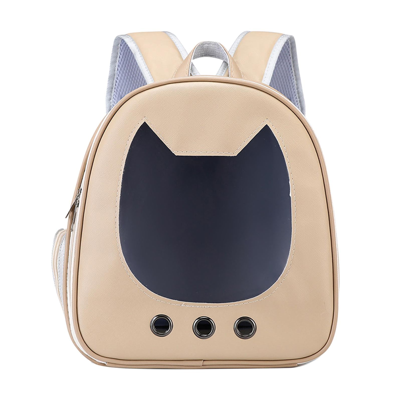 Durable Travel Bag Soft Breathable Tote Carrying Cage Pet Carrier Backpack for Traveling, dog , Walking, ,Outdoor , Beige