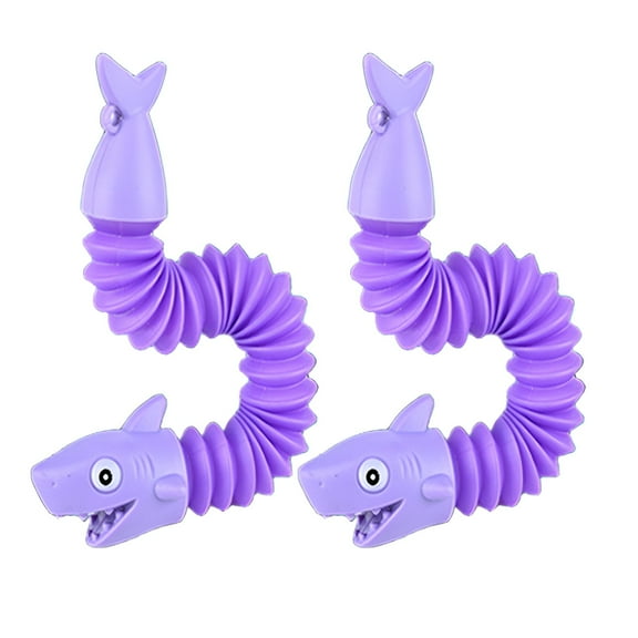 BESTSKY 2Pcs Pop Tubes,Iron Grip Suction Sensory Toys,Swift Revert Snap Fidget Autism Sensory Toys
