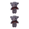 thumbnail image 1 of Jumpingount Animales de peluche Material de algodón PP Llavero Útil Mano Siéntete bien Llavero creativo para Teléfono Llave Cross-bag Gris Type2 NO2, 1 of 6