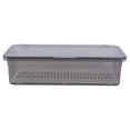 thumbnail image 1 of Plastic Chopsticks Drain Storage Box Kitchen Dust-proof Tableware Storage Organizer Kitchen Cutlery Fork Utensil Storage Container (Black), 1 of 4