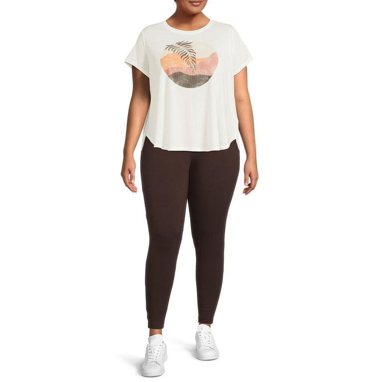 Terra & Sky High Rise Fitted Leggings Black - Plus Size 4X (28W-30W)  Stretch : Buy Online in the UAE, Price from 219 EAD & Shipping to Dubai