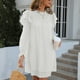thumbnail image 5 of Vestido De Otoño Para Mujer, Vestido De Mujer De Color Puro Con Cuello Levantado Informal Para Viajes ANGGREK Otros, 5 of 6