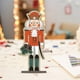 thumbnail image 5 of de estatua de madera de Navidad, modelo de artesanía de escultura regalo de año Nuevo, decoración de mesa de oficina de Festival Rey Macarena Figuritas artesanales, 5 of 7