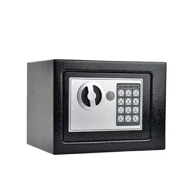 Digital Safe Box Mini Steel Safes Money Bank Small Household Password Key Safety Security Box Keep Cash Jewelry Document ,Easy Installation