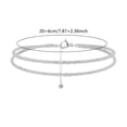 thumbnail image 2 of Women's Anklets, Waterproof Layered Ankle Bracelets Set - Chain with Charm, Trendy Summer Beach Jewelry Gifts for Her, Mom, Wife, Girlfriend, Mother's Day, 2 of 5
