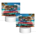 thumbnail image 2 of Fotbe Tropical Vacation Essentials Pattern Acrylic Night Light Gift with 3 Color ModesTouch-Sensitive LED Lamp Perfect Gift for Mother's Day, Birthday, or Christmas, 2 of 9