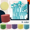 thumbnail image 3 of Crepe Paper Streamers, Wedding Birthday Baby Shower Graduation Colorful Party Decoration Backdrop, Rainbow DIY Supplies, Colored Living Room Bedroom Decor, Art Crafts, 3 of 6