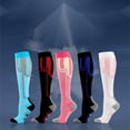 thumbnail image 2 of LYMAYTER 1 pairs Compression Socks for Men Women Graduated Support Recovery Running Travel‌ S-XL, 2 of 7