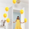 thumbnail image 2 of Prextex 75 Yellow Party Balloons 12 Inch Yellow Balloons with Matching Color Ribbon for Yellow Theme Party Decoration, Weddings, Baby Shower, Birthday Parties Supplies or Arch Décor - Helium Quality, 2 of 6