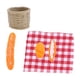 thumbnail image 2 of Comidas en miniatura, juguete, Mini casa de muñecas, Picnic al aire libre, simulación de pan, manualidades, comida, casa de muñecas en miniatura, Kits, 2 of 8