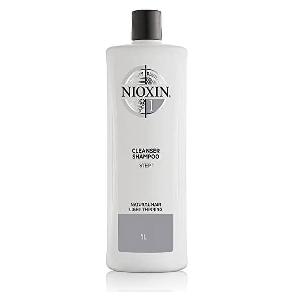 Champú limpiador para el cuero cabelludo Nioxin System 1 con aceite de menta