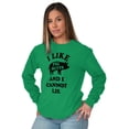 thumbnail image 3 of Like Pig Butts Cannot Lie Bacon Lover Long Sleeve TShirt Men Women Brisco Brands 2X, 3 of 6