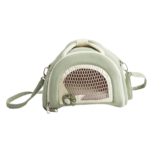 Bolsa de transporte de viaje para hámster, Estuche de transporte para Animal PEQUEÑO, jaula de transporte saliente para Chinchilla, Animal PEQUEÑO por Verde