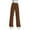 Brown, variant on CharmCyan Women's High Waist Straight Leg Loose Casual Trousers Jeans Black L
